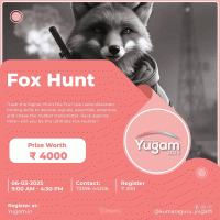 FOX HUNT 2025 Technical Event Poster